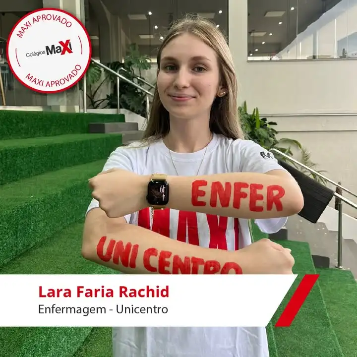 Maxi Aprovada 2025! ✨Parabéns, Lara. A jornada foi desafiadora, mas todo o esforço e toda a dedicação valeram a pena.Est...