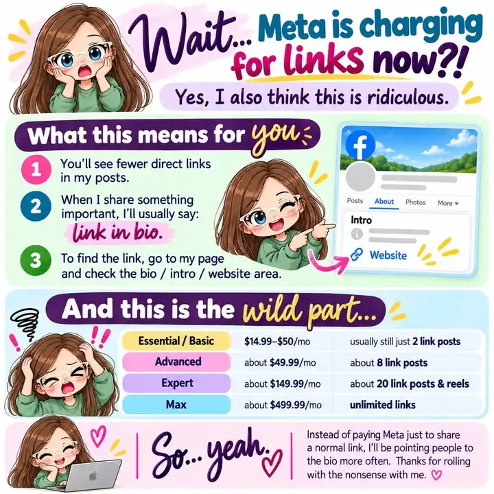 Meta is changing the rules and it is RIDICULOUS!Here's how you can help: Share posts!!!If you want to go the extra mile:...